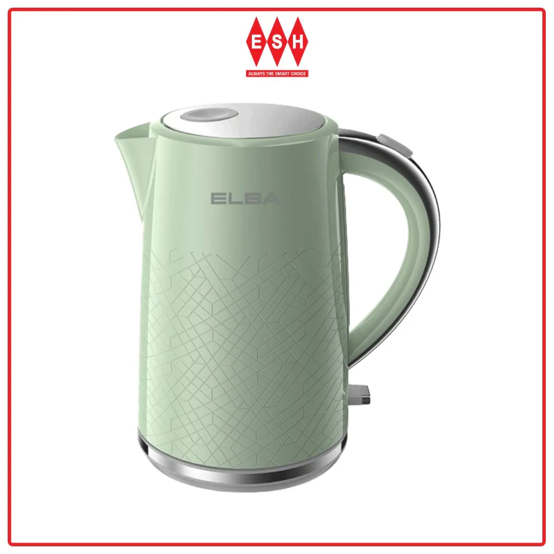 Elba EJK-Q1736(GN) 1.7L/1850-2200W Dry Boiled Protection FORESTA Jug Kettle (Green)