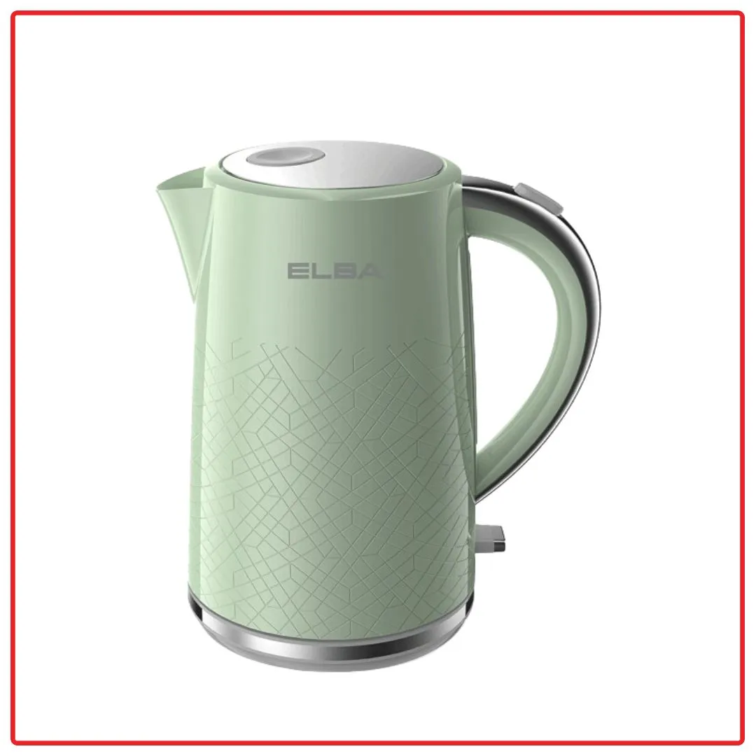 Elba EJK-Q1736(GN) 1.7L/1850-2200W Dry Boiled Protection FORESTA Jug Kettle (Green)