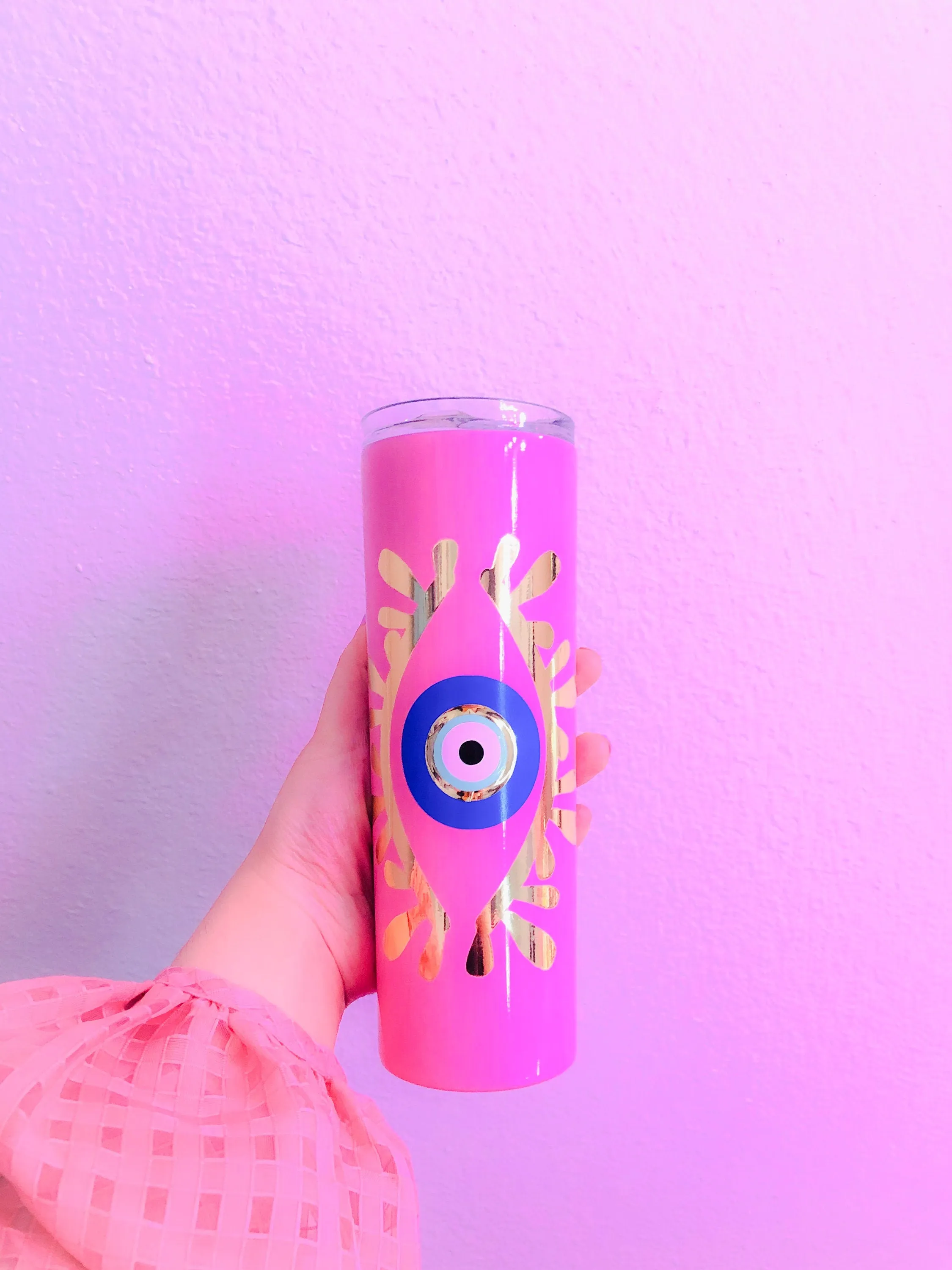 Evil Eye Design Amida By Zaa Personalized Tumbler With Your Name 20 ounces Custom Tumbler Evil Eye Protection