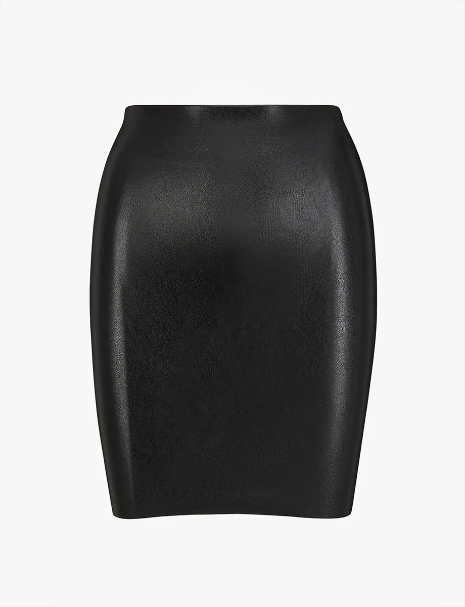 Faux Leather Mini Skirt