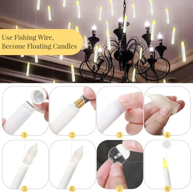 Floating Candles - 12 Pc Battery Operated Led Candles