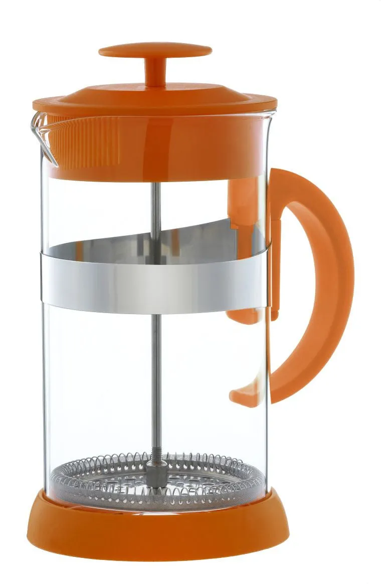 French Press: GROSCHE Zurich - Orange,  available in 2 sizes, 8 cup and 3 cup