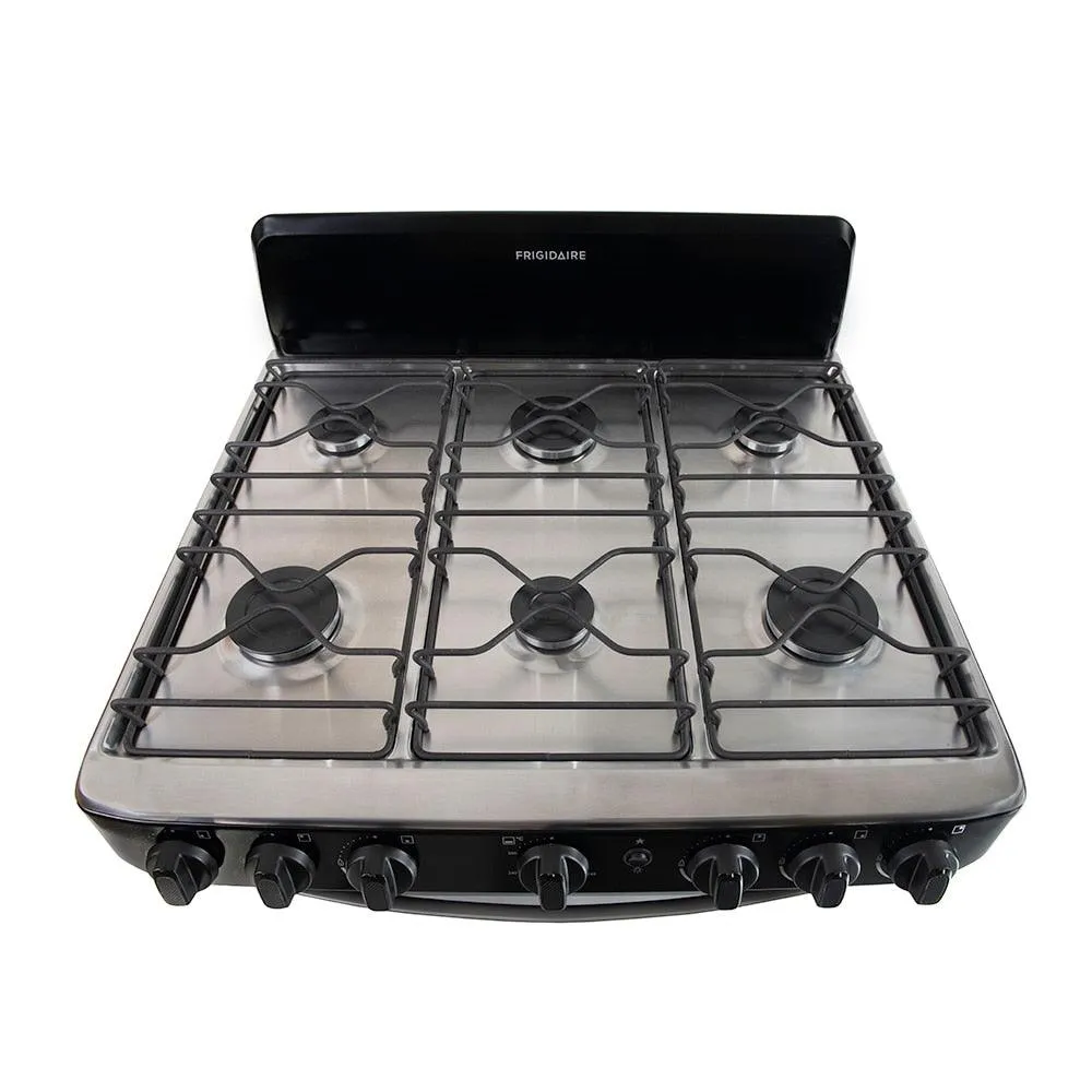 Frigidaire Gas Range 30" with 6 Burners in Black