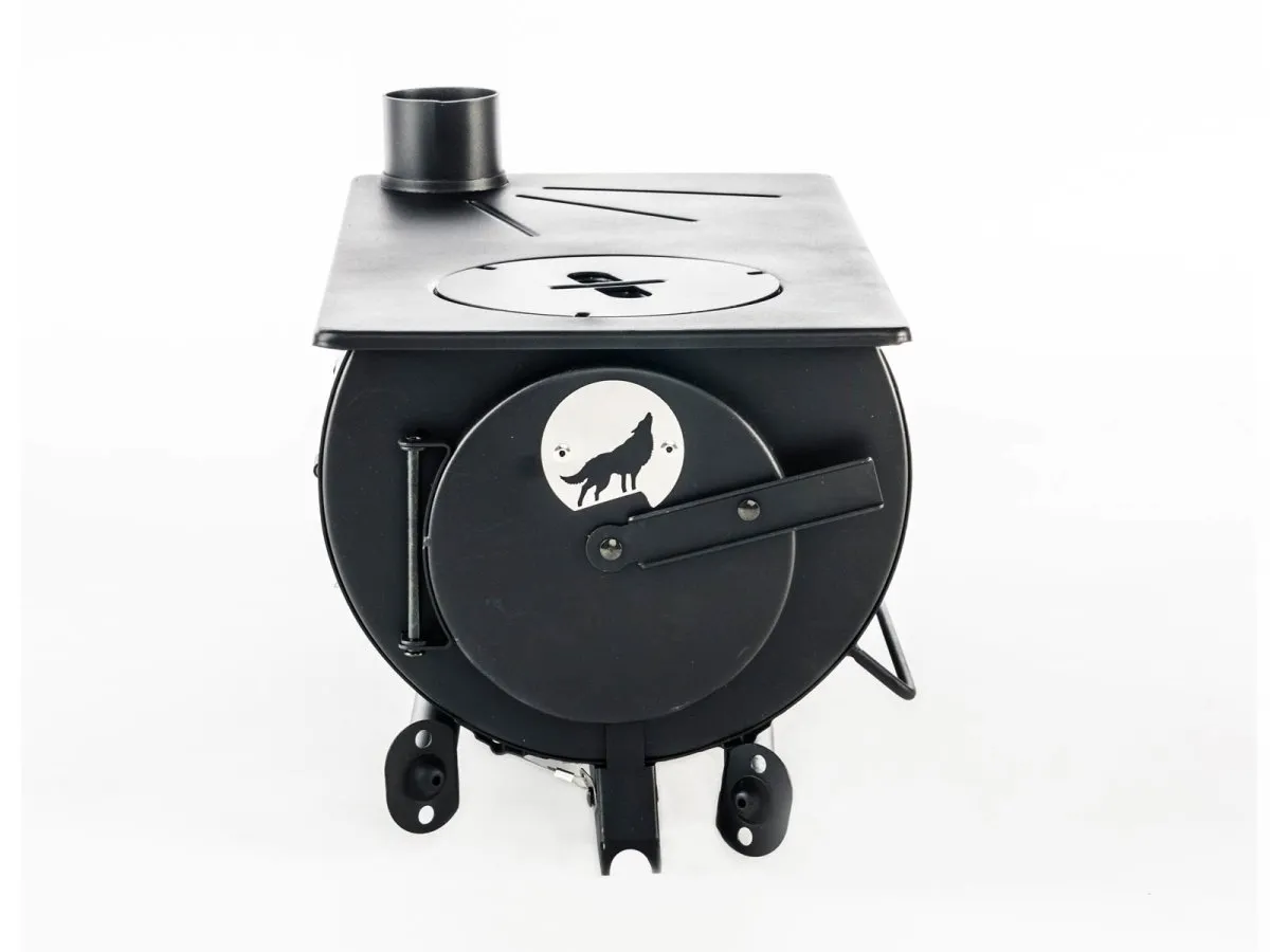 Frontier Stove with Tipi Flue Kit