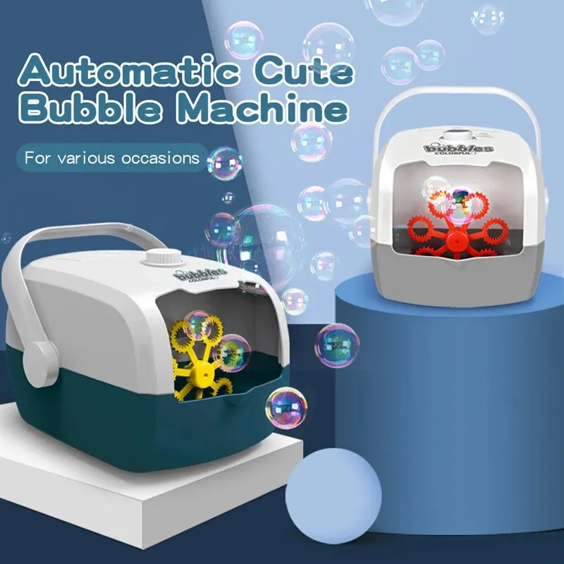 Fun-Filled Portable Electric Bubble Machine for Kids - Two Speeds!