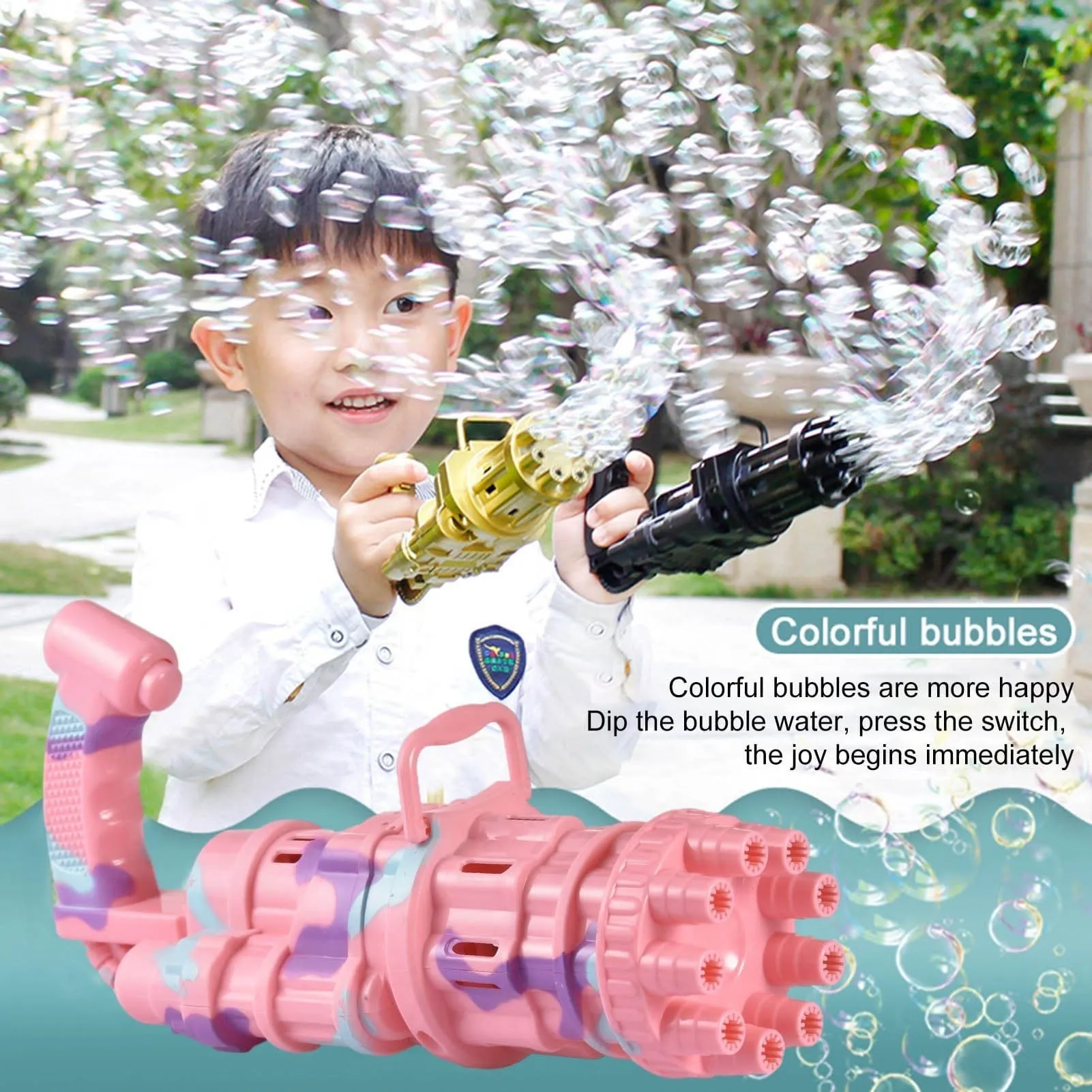 Gatling Bubble Gun