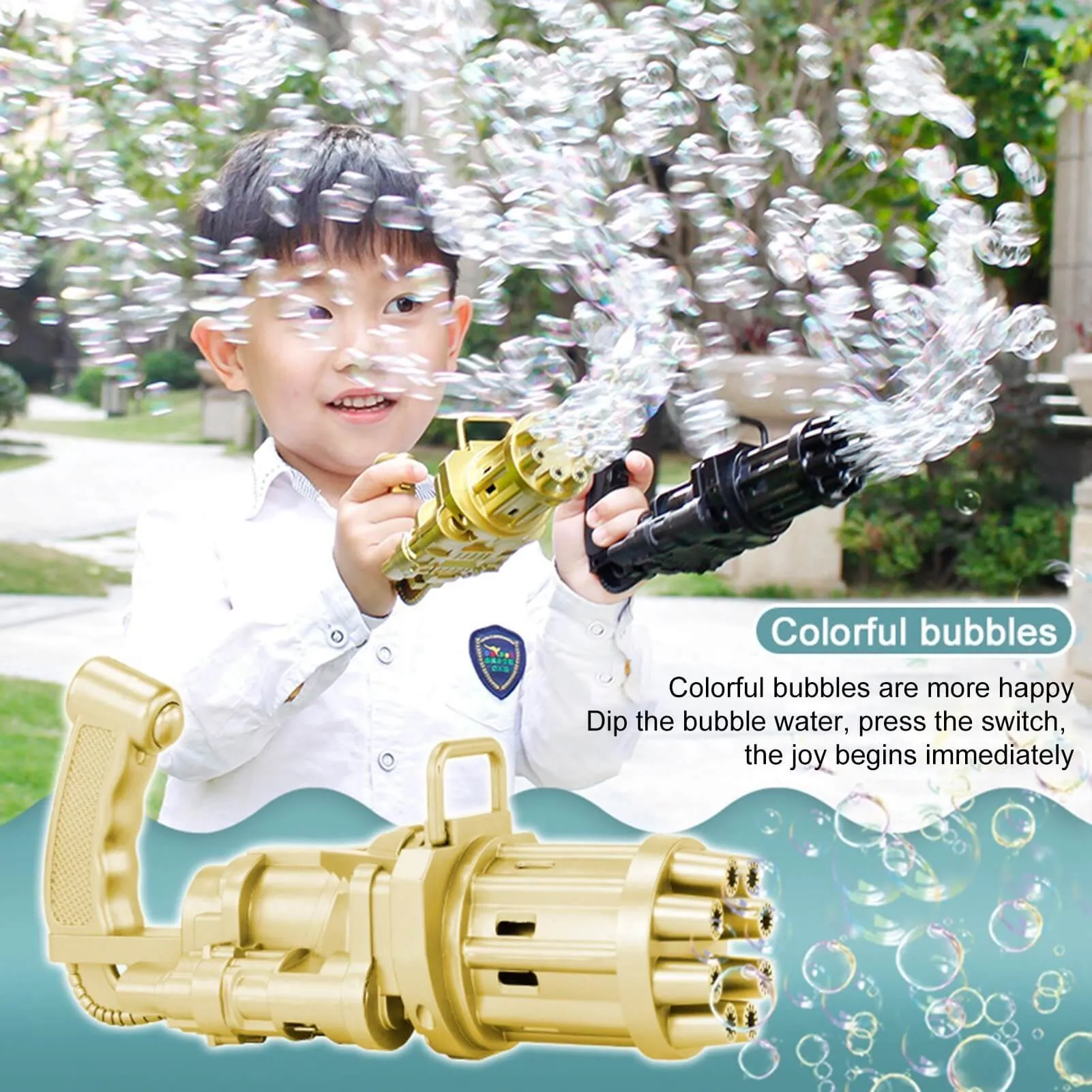 Gatling Bubble Machine Cool Toys & Gift