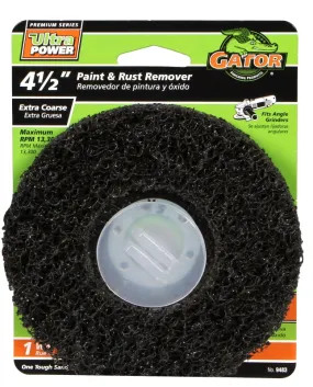 Gator 9483 Sanding Disc, 4-1/2 in Dia, 4-1/2 in Arbor, 60 Grit, Coarse, Silicone Carbide Abrasive :PK  1: QUANTITY: 1