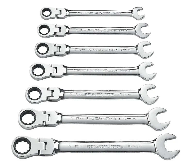 GearWrench 9900D Wrench Set, 7-Piece, Steel, Specifications: Metric Measurement :EA: QUANTITY: 1