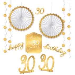 Golden Age 30th Birthday Room Decorating Kit | 1ct