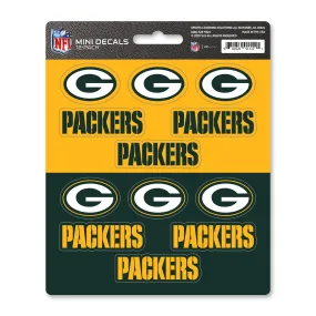 Green Bay Packers 12 Count Mini Decal Sticker Pack