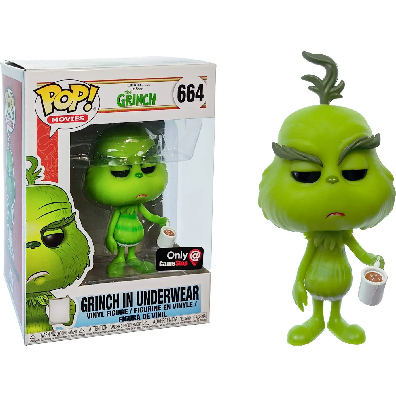 Grinch in Underwear Pop Vinyl Toy Figure by Funko