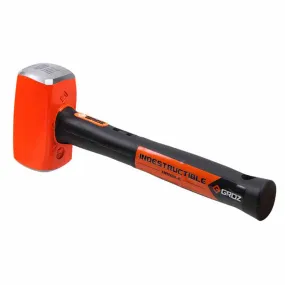 Groz 34505 Indestructible Handle Club Hammer, 2.5Lb, 16"