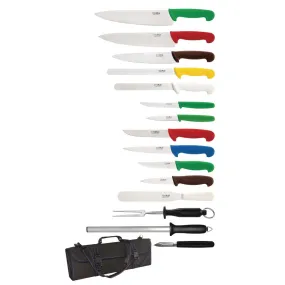 Hygiplas 15 Piece Knife Set with Carry Case - S454