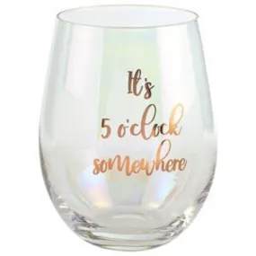 Its 5 Oclock Somewhere Stemless Wine Glass - 600ml