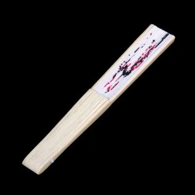 Japanese Bamboo Plum Blossom Folding Hand Held Fan Pocket Fan