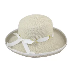 Jeanne Simmons Accessories Tweed Kettle White Hat (Women's)