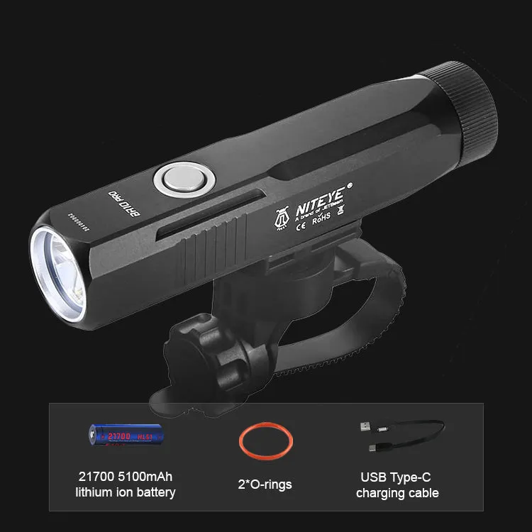 JETBeam®BR10 PRO 1380LM LED Bike Light Front Lamp USB Rechargeable 4000mAh Waterproof Headlight, Battery Included