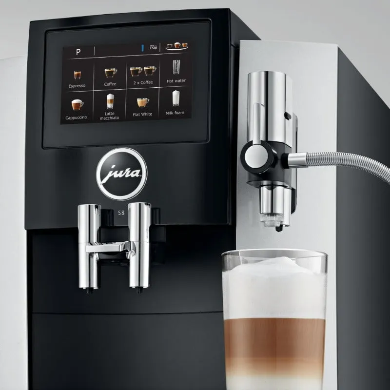 Jura J8 Coffee Maker Moonlight Silver