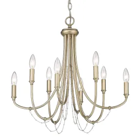 Kamila 8 lights 24 in. Chandelier Gold Finish