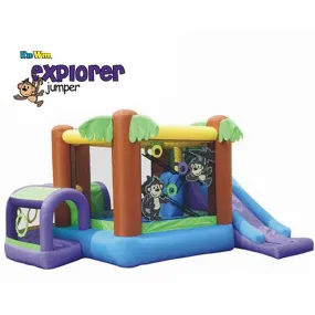 KidWise Monkey Explorer Jumper - Inflatable Bounce House