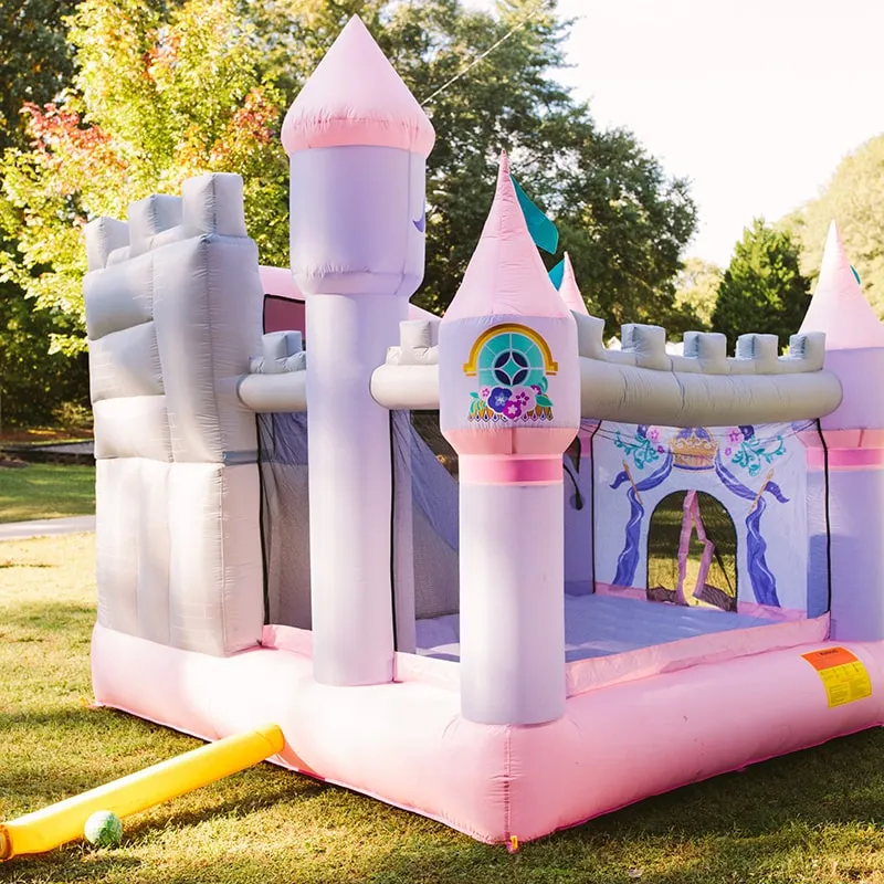 KidWise Princess Enchanted Castle With Slide Bounce House