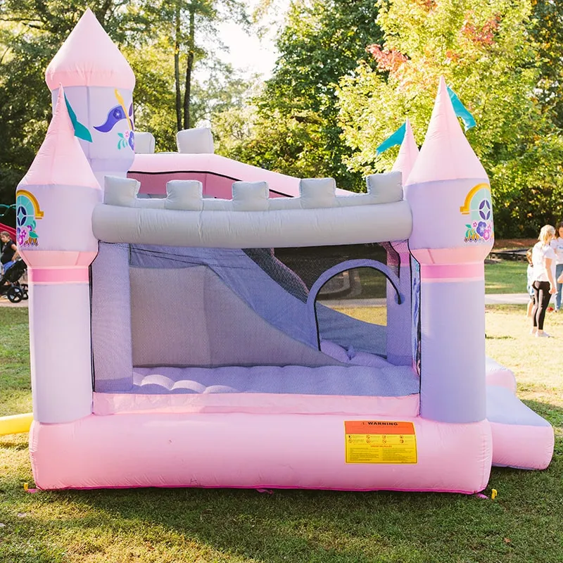 KidWise Princess Enchanted Castle With Slide Bounce House