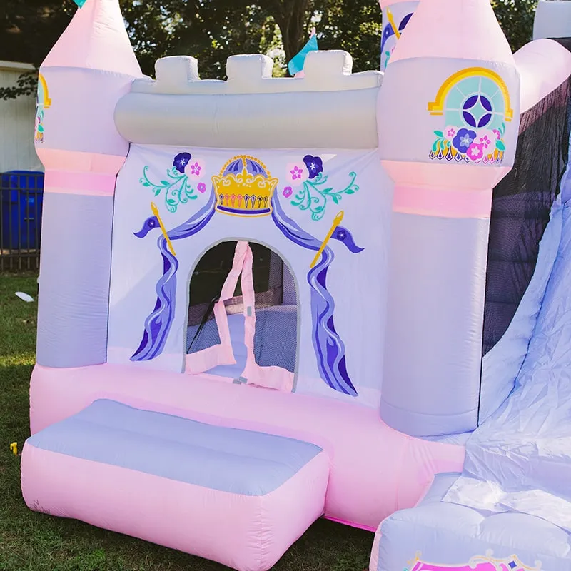 KidWise Princess Enchanted Castle With Slide Bounce House