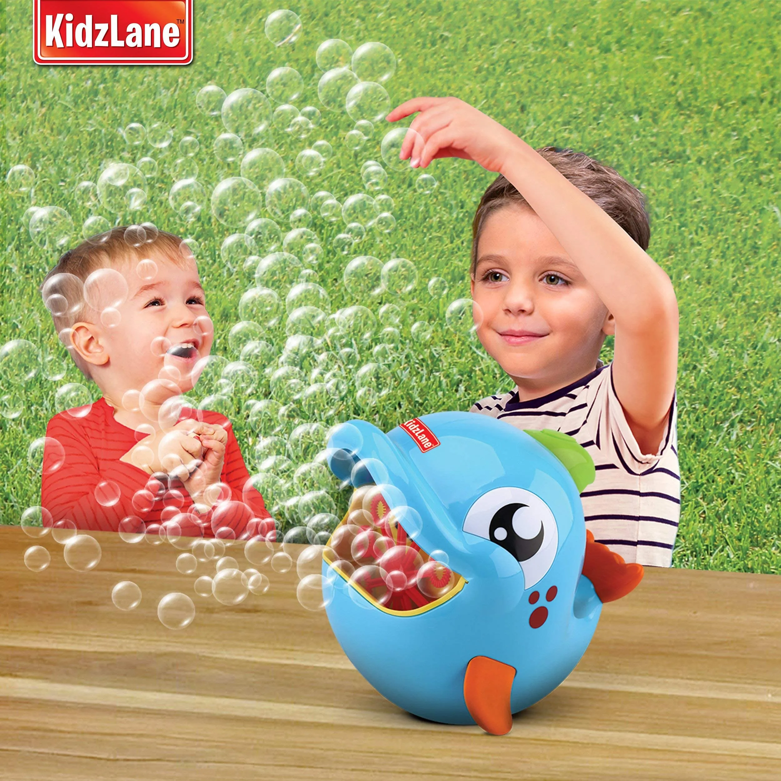 Kidzlane Bubble Machine | Bubble Blower for Big Bubbles 500-1000 Bubbles Per Minute