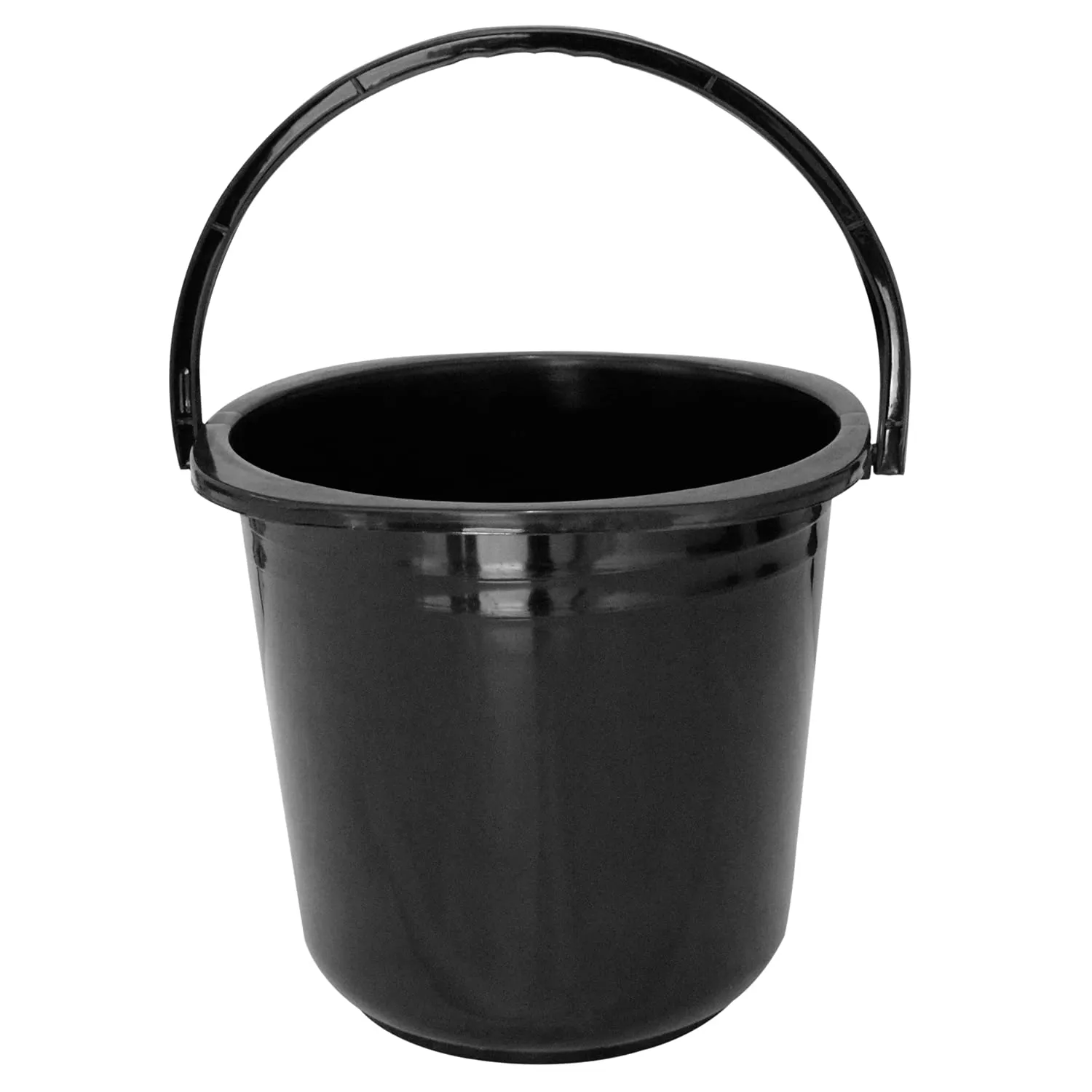 Kuber Industries 3 Pieces Plastic Bucket, Mug & Dustbin Set (Black)