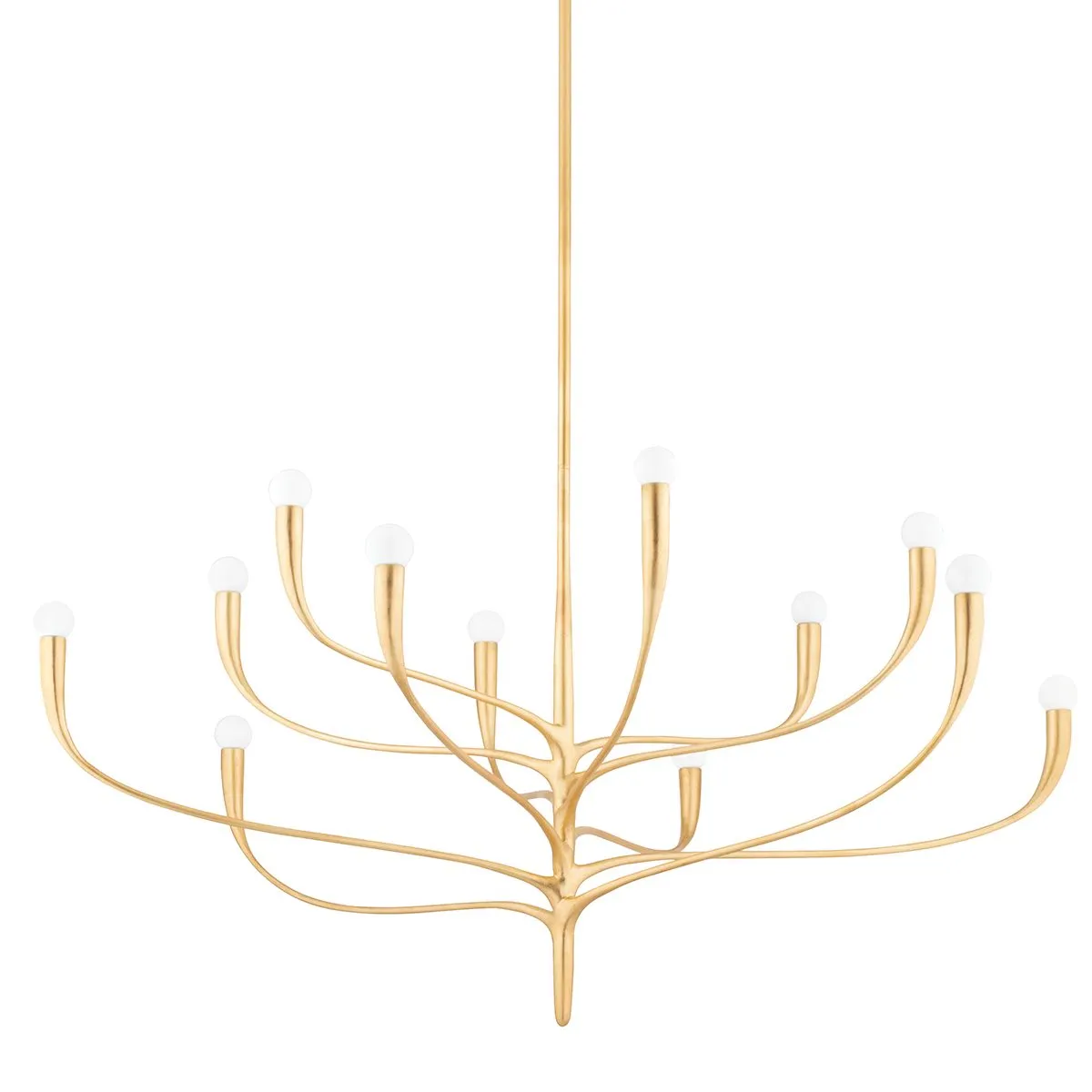 Labra 52 in. -12 Lights Chandelier Gold finish