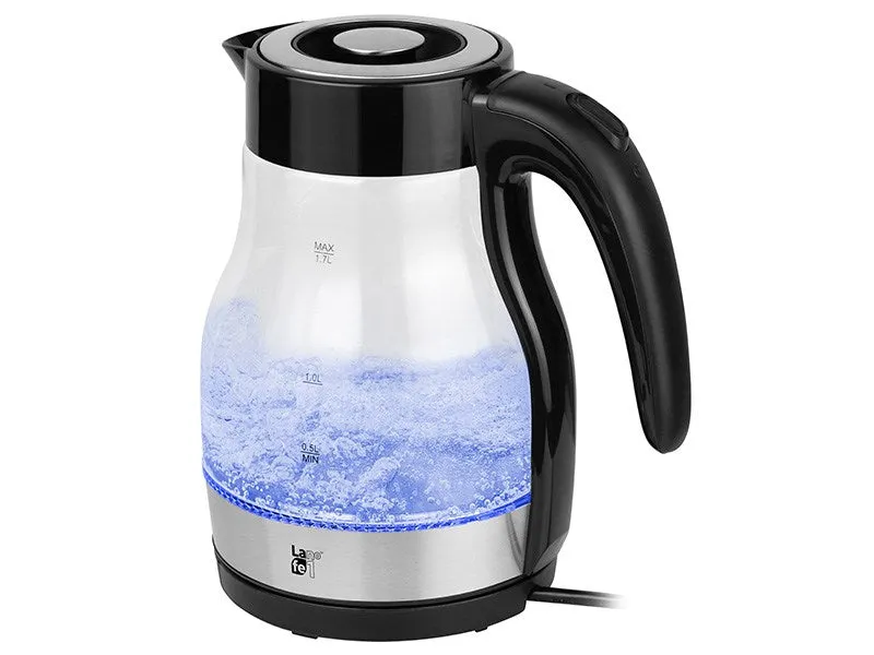 Lafe Ceg017 Electric Kettle 1.7 L 2200 W Black, Transparent