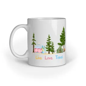 LIVE LOVE TRAVEL COFFEE MUG - 325 ML - your camping partner