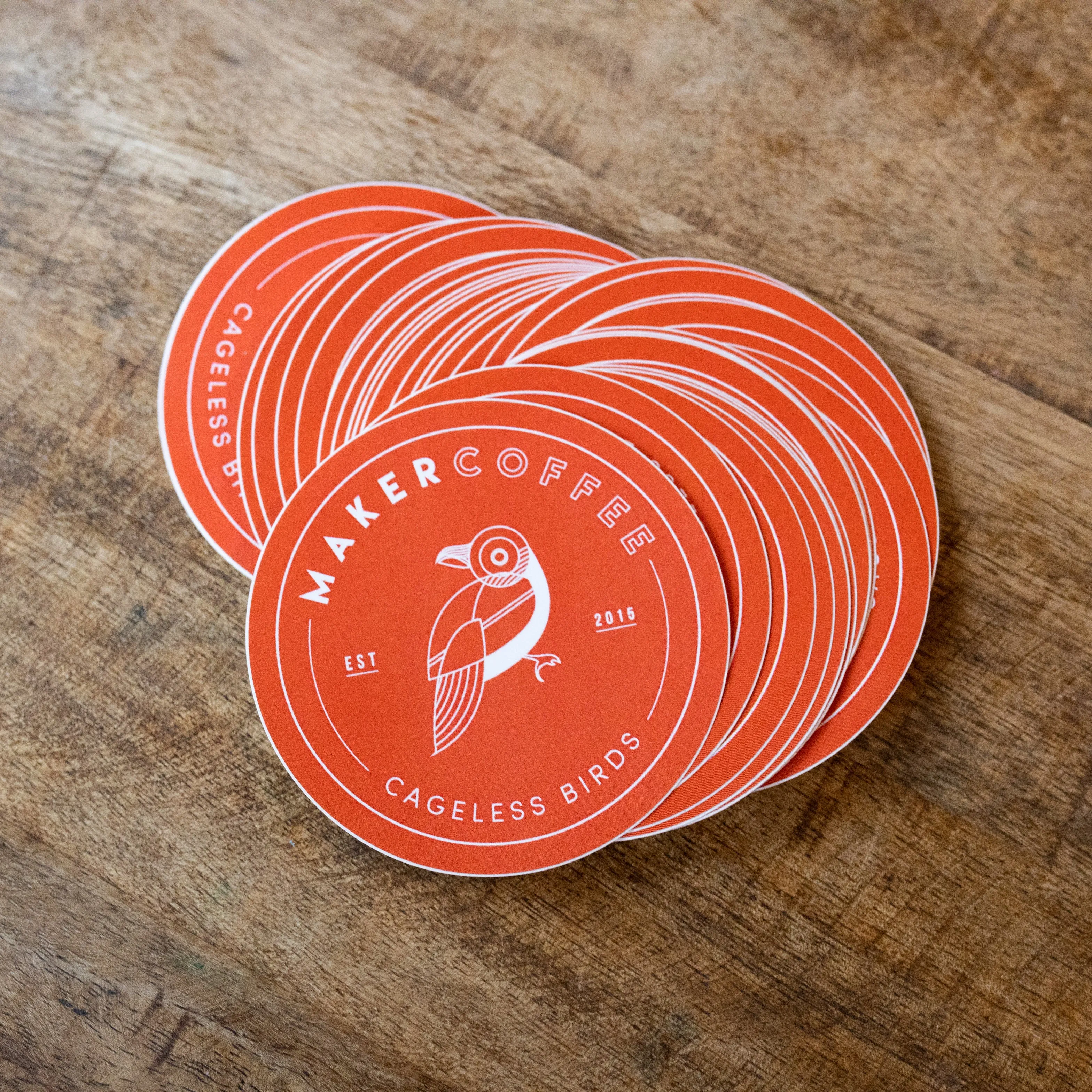 Maker Coffee Logo Sticker