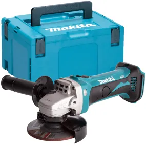 Makita DGA452Z 18V 115mm Cordless Angle Grinder With Mak Case Type 3