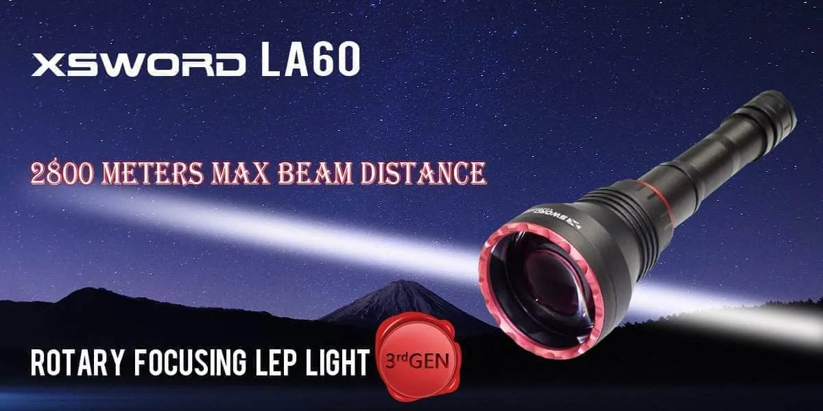 Maxtoch LA60 Rotary Focusing LEP Flashlight