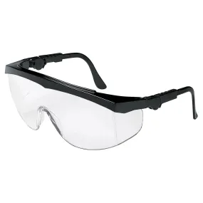 MCR Safety TK1 Safety Glasses - Black Frame - Clear Lens - TK110