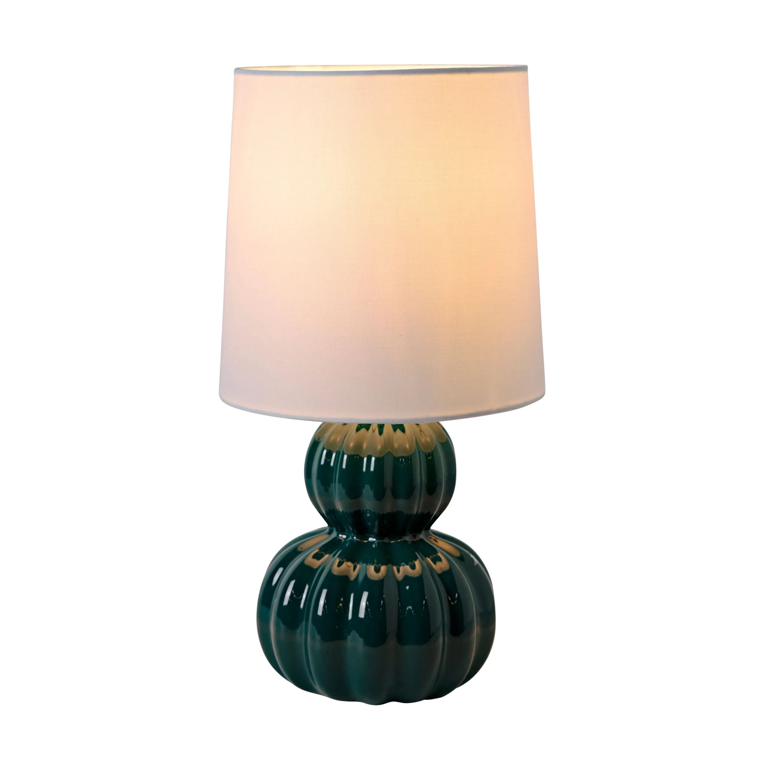 Mia Peacock Teal Table Lamp 32cm