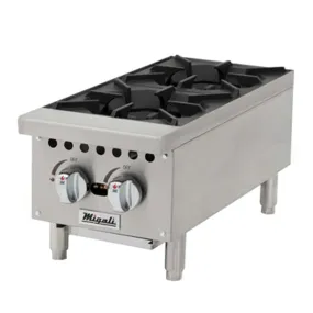 Migali C-HP-2-12 (2) Burner Gas Countertop Range / Hot Plate – 50,000 BTU