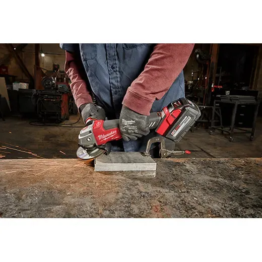 Milwaukee 2888-20 M18 FUEL™ 4-1/2"- 5" Variable Speed Braking Angle Grinder, Paddle Switch No-Lock (Tool Only)