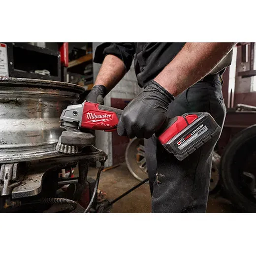 Milwaukee 2888-20 M18 FUEL™ 4-1/2"- 5" Variable Speed Braking Angle Grinder, Paddle Switch No-Lock (Tool Only)