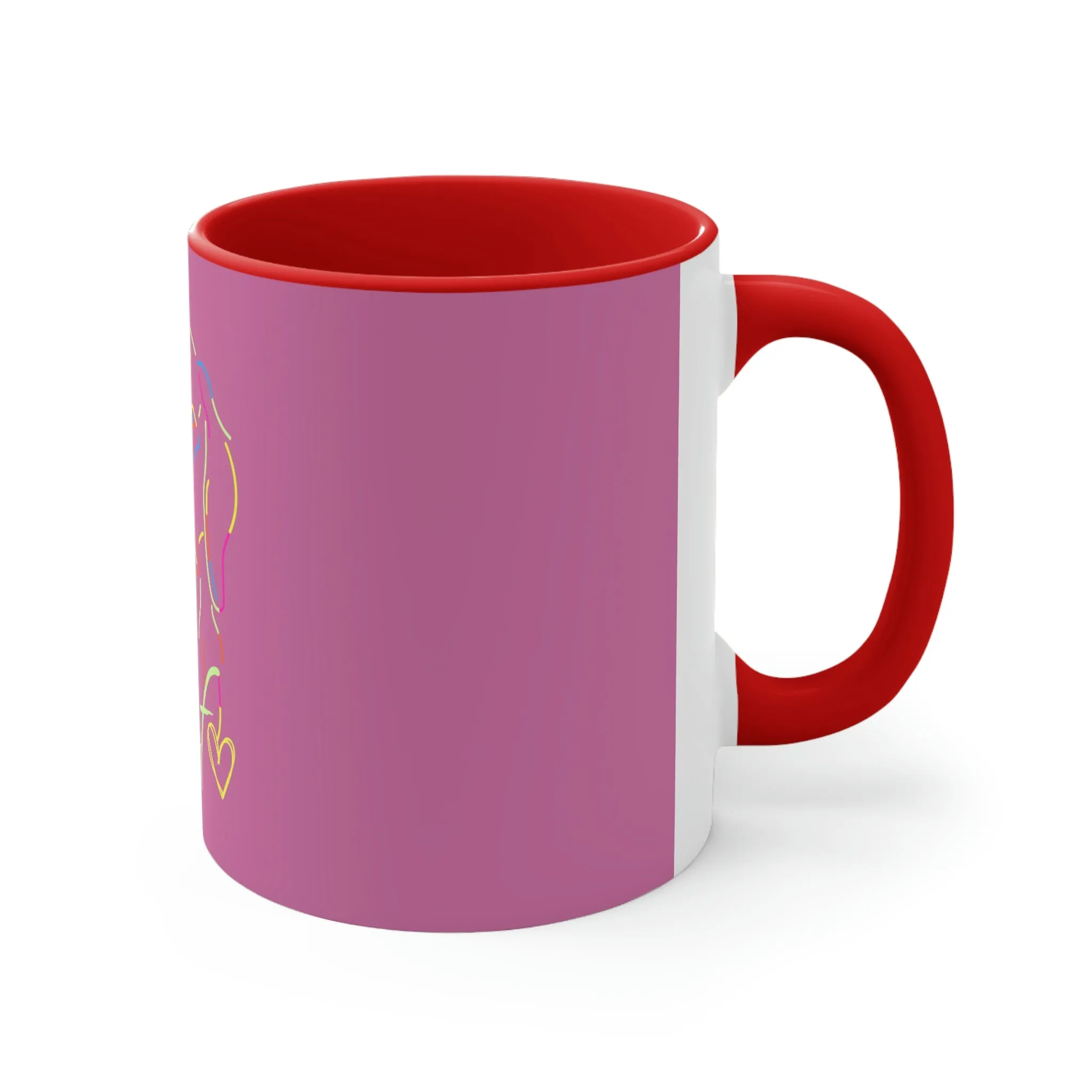 Neon Dog Accent Coffee Mug, 11oz (POD)