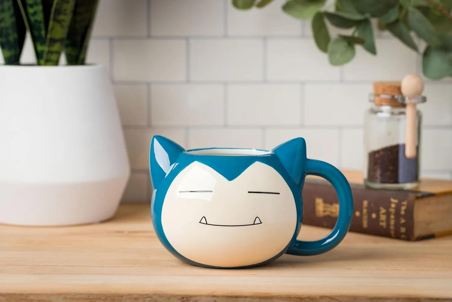 Nintendo Pokemon Snorlax Face Ceramic 3D Sculpted Mug 20 Ounces