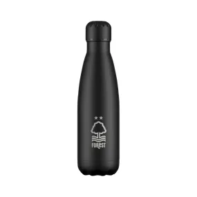 Nottingham Forest Crest Engraved Water Bottle - Black