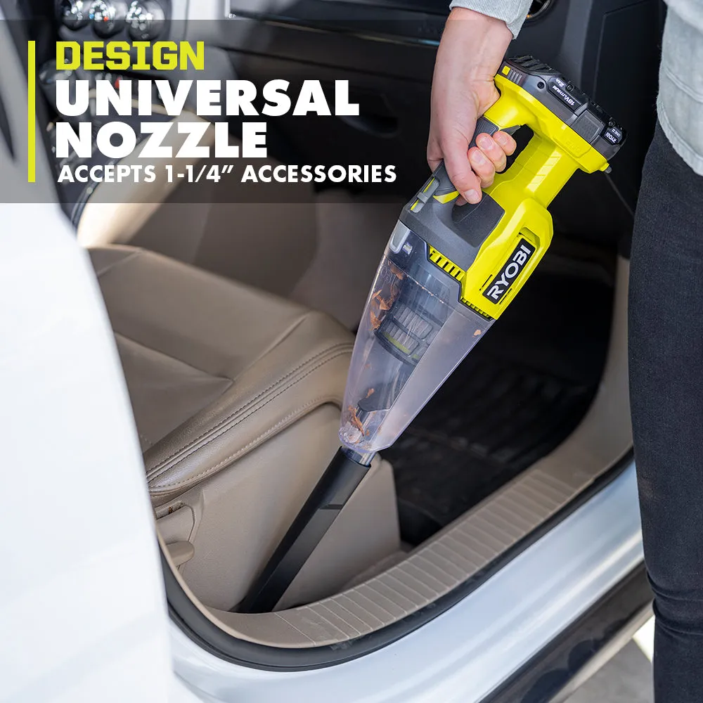 Open Box -  RYOBI ONE  18V Cordless Multi-Surface Handheld Vacuum Kit with 2.0 Ah Battery and Charger