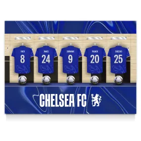 Personalised Chelsea FC Dressing Room Poster