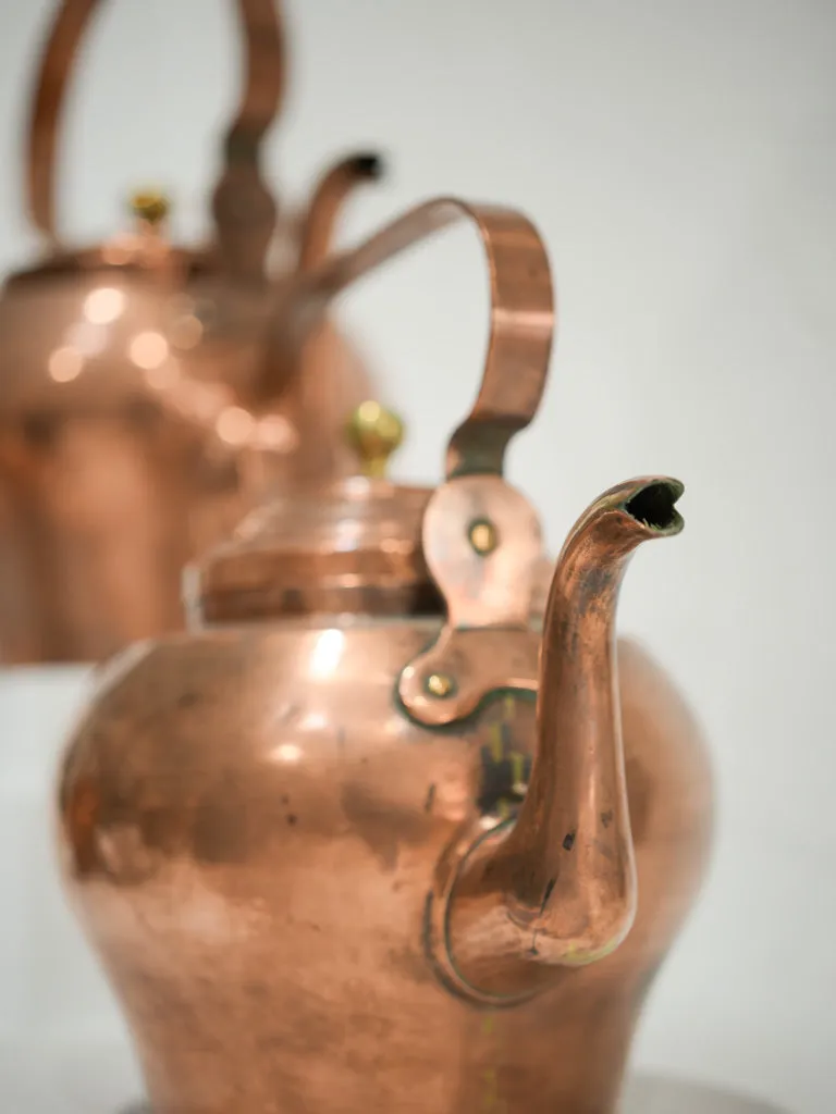 Petit 19th-century French copper kettle - 2 liter