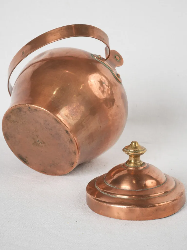 Petit 19th-century French copper kettle - 2 liter