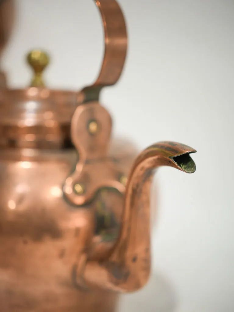 Petit 19th-century French copper kettle - 2 liter