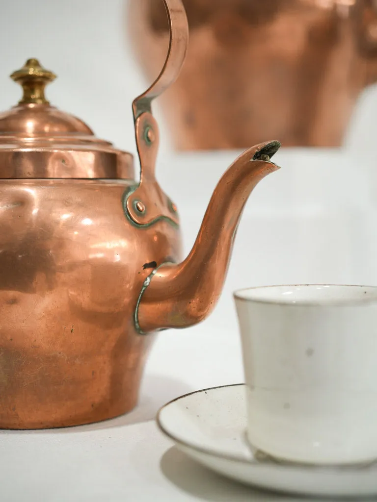 Petit 19th-century French copper kettle - 2 liter